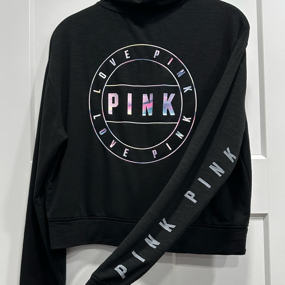Victoria’s Secret PINK Watercolor Logo Beach Hoodie - Size Small